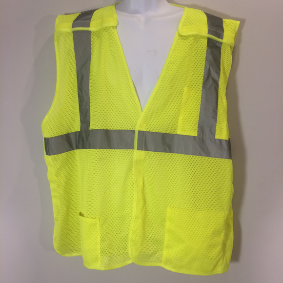 Other - SAFETY VEST ANSI CLASS 2 XL Reflective Yellow Mesh